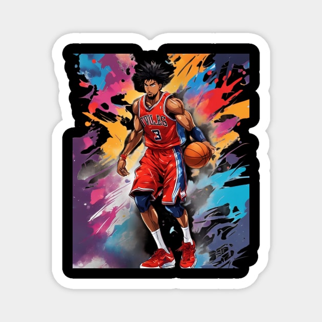 basketball goal Magnet by animegirlnft