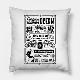 Advice From The Ocean Pillow