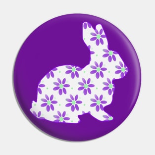 EASTER Bunny Rabbit  - Cute Easter Bunny Art Pin