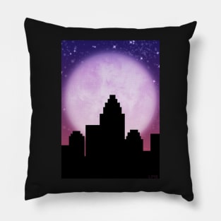 Supermoon in the City Pillow