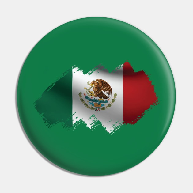 Mexican Flag Pin by Teemperor