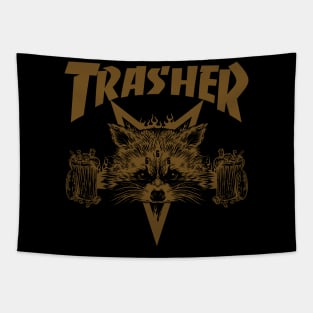 TRASHER (brown) Tapestry