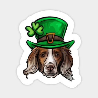 St Patricks Day Brittany Spaniel Magnet