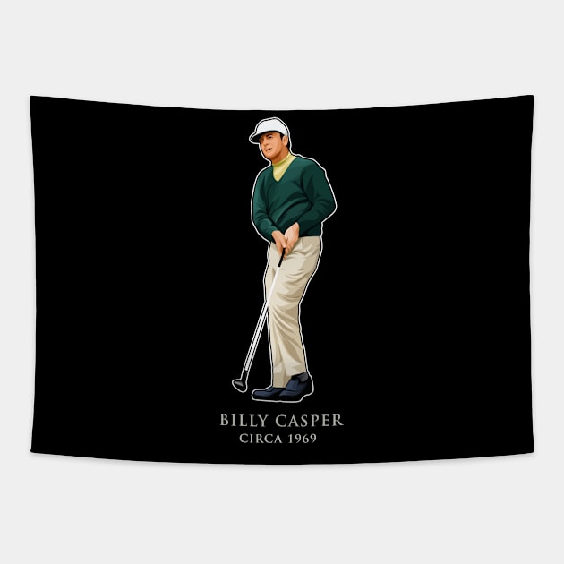 Billy Casper Circa 1969 Tapestry by RunAndGow