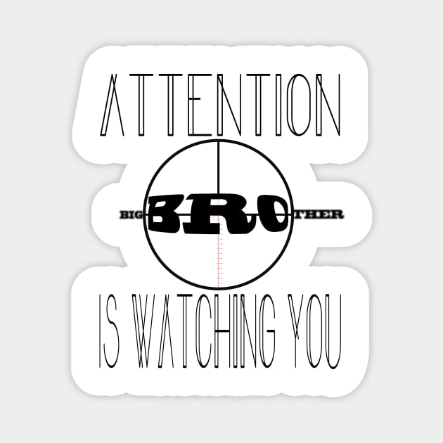 Big Brother T Shirt Magnet by Dimion666