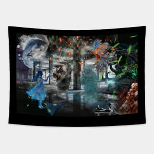 3D GHOST ART Tapestry