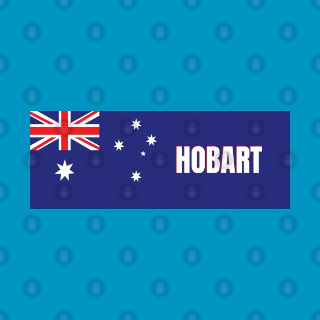 Hobart City in Australian Flag by aybe7elf