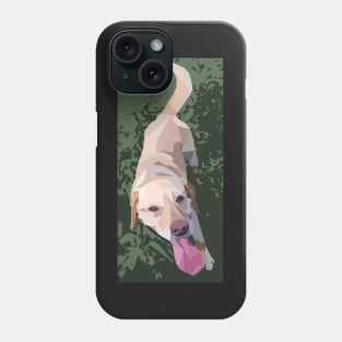 Cute Yellow Lab Geometric Dog Phone Case