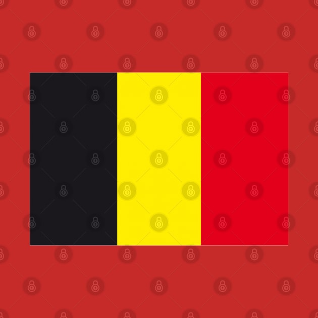 Flag of Belgium by gold package