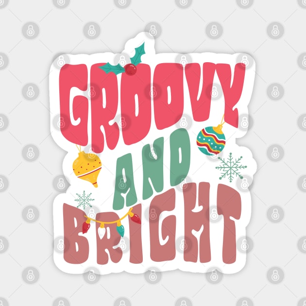 Groovy And Bright Text Magnet by i am Cuta