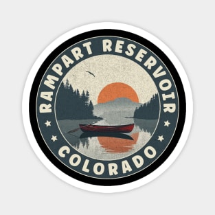 Rampart Reservoir Colorado Sunset Magnet