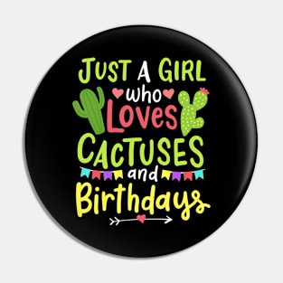 Cactus Birthday Pin