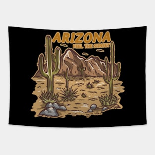 Arizona Vintage Artwork Tapestry