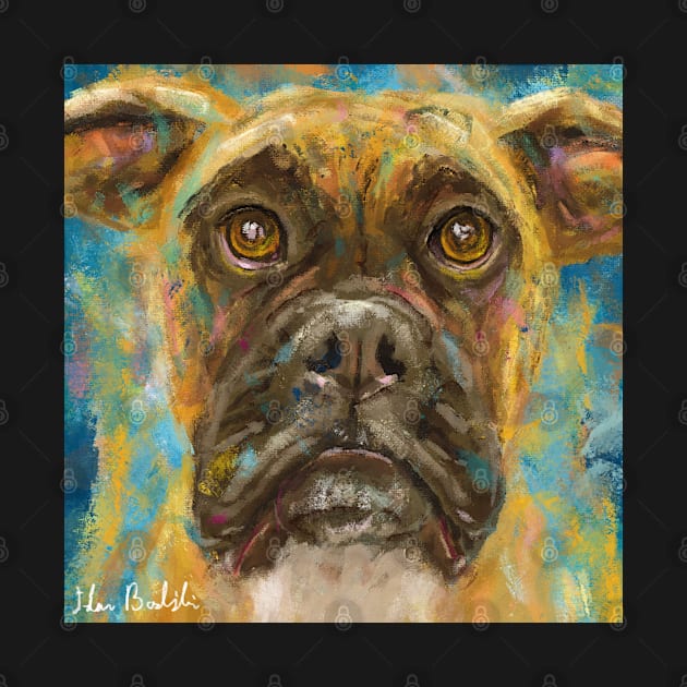 Colorful Loose Artistic Boxer Portrait by ibadishi