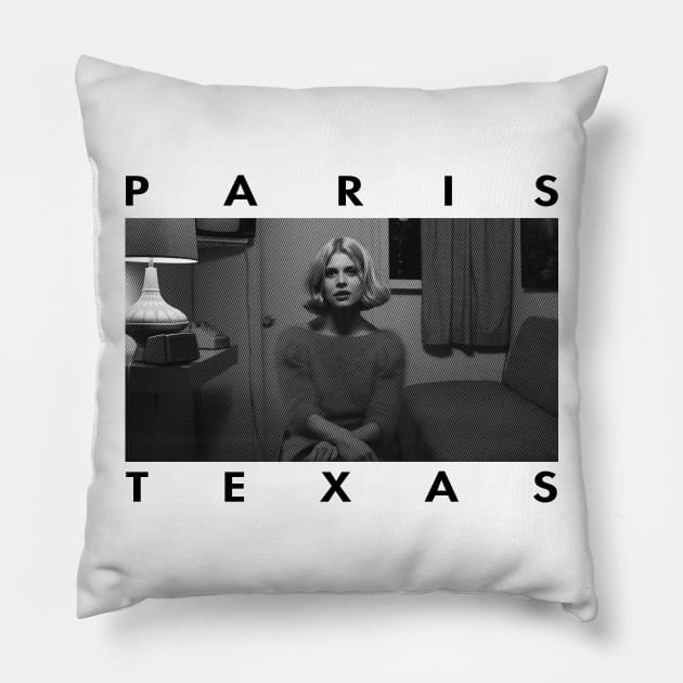 Paris Texas - Retro Pillow by TheAnchovyman