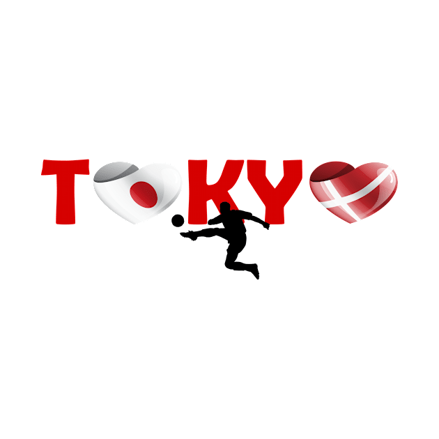 Sports, Football, Denmark in Tokyo! by ArtDesignDE
