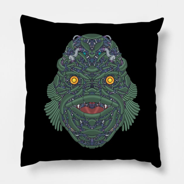 Mecha Soul Gillman 05 Pillow by Houerd