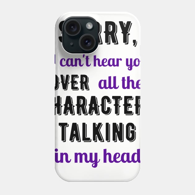 Talkative Characters Phone Case by Fortytwoish