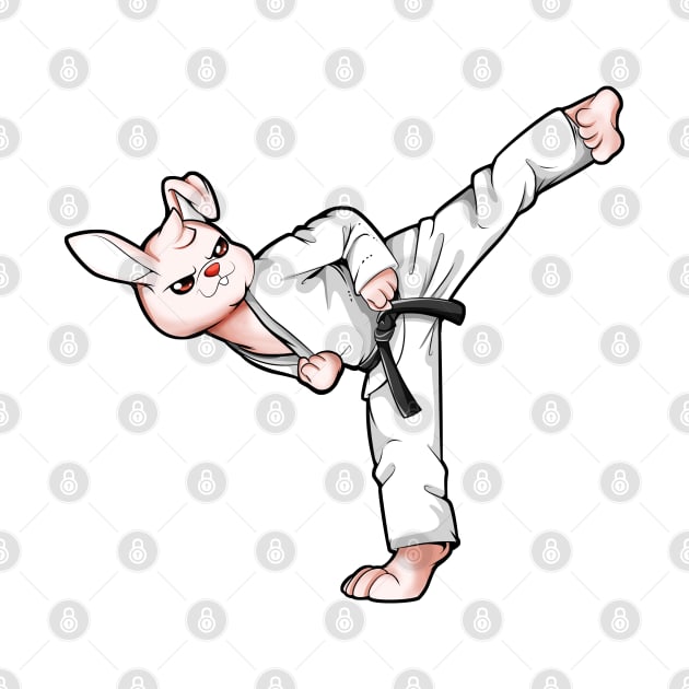 Cartoon Hase doing Hapkido by Modern Medieval Design