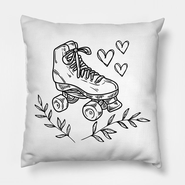 Roller Skating 27 Pillow by TheSeason