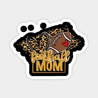 Football Mom Black and Gold Magnet