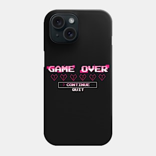 Game Over - Pink Phone Case