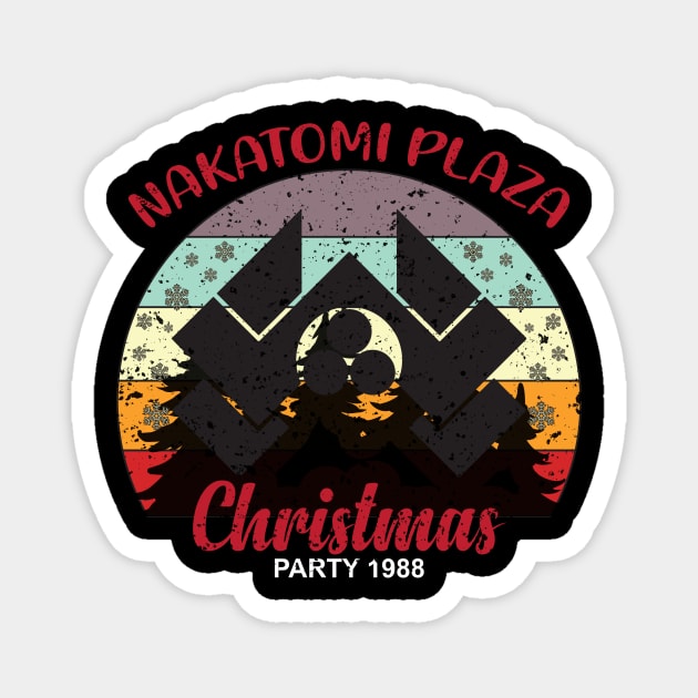 Nakatomi Plaza Christmas Party 1988 Magnet by themodestworm