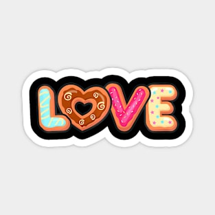 I Love Donuts Donut Lover Doughnut Squad Funny Food Dessert Magnet