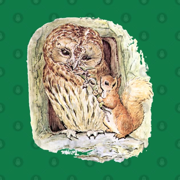 Squirrel Nutkin and Mr. Brown - Beatrix Potter by forgottenbeauty