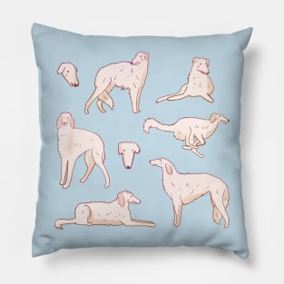 Cute borzoi pattern Pillow