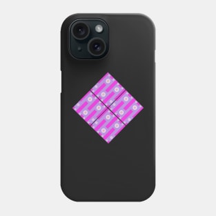 Diamonds on pink. This modern geometric design really pops. Phone Case