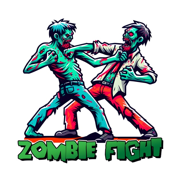 Tiger vs Zombie Fight by Rawlifegraphic