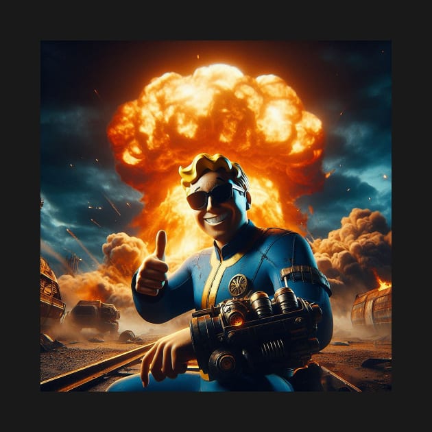 Vault boy nuking the world by YourStyleB