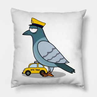 NYC Taxi Pigeon Pillow