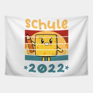 Schule 2022 1. Klasse Kawaii Schulbeginn T shirt Tapestry