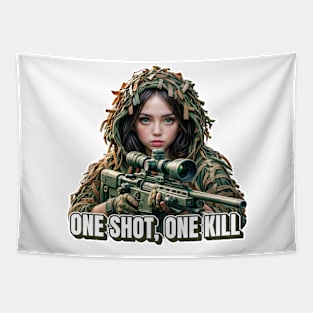 Sniper Girl Tapestry