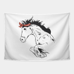 Bandana wild horse Tapestry