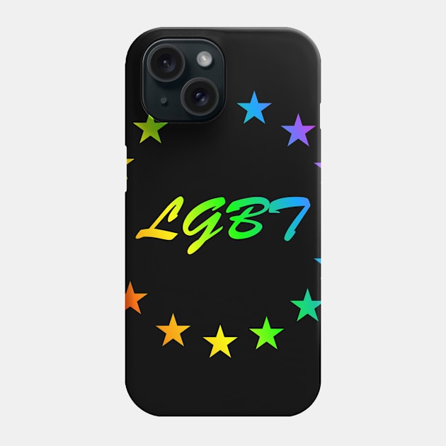 lgbt rainbow stars Phone Case by Johnny_Sk3tch