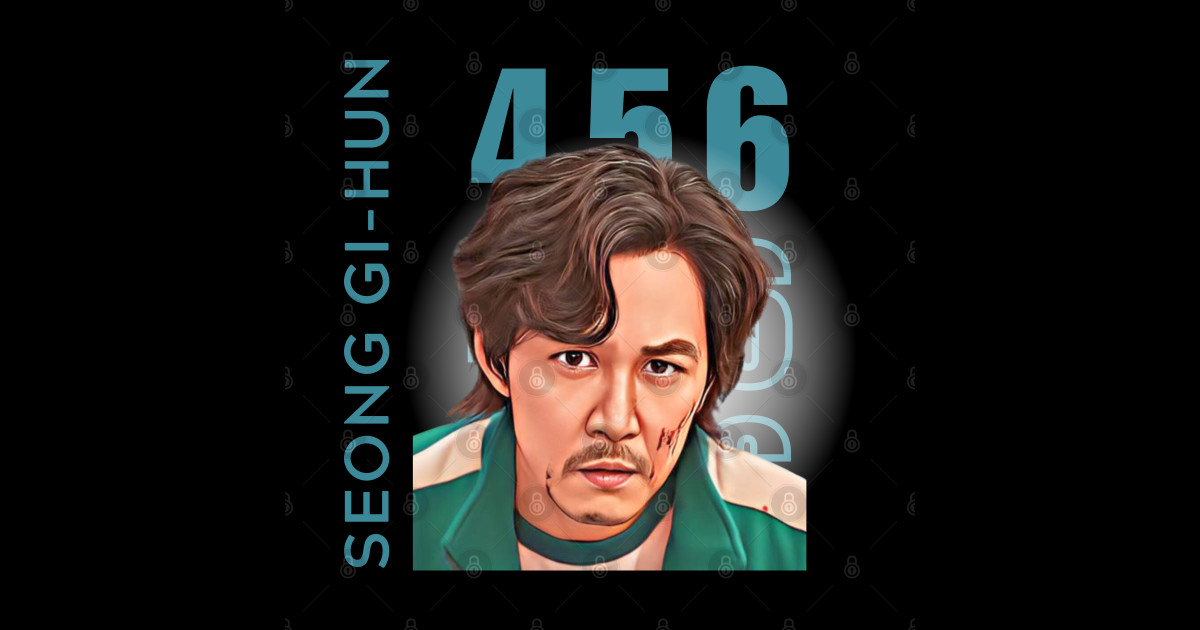 SQUID GAME Player 456 GI HUN Squid Game Sticker TeePublic