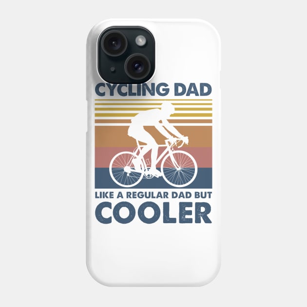 Cycling Dad Vintage Gift Father's Day Phone Case by Soema