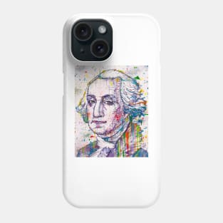 GEORGE WASHINGTON - watercolor portrait .2 Phone Case