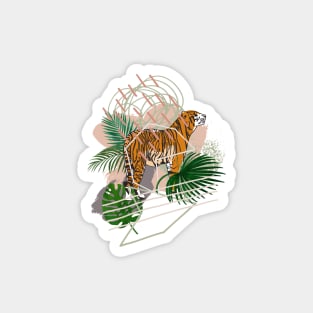 Abstract tiger Magnet