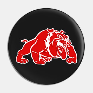 Wilson Football Helmet Logo (Red Bulldog) Pin