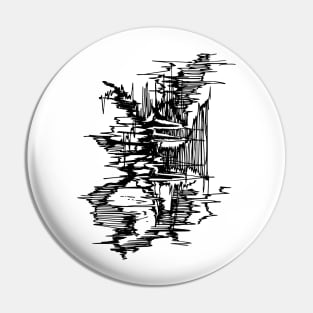 Abstract doodle line Pin