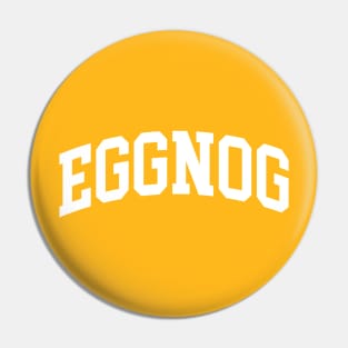 Eggnog Christmas College University Letterman Pin