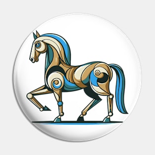 Horse illustration. Illustration of a horse in cubism style Pin