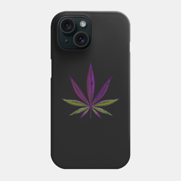 Purple Cannabis Phone Case by gronly