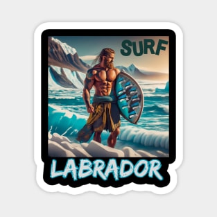 Labrador Surf City Viking Icebergs Classic Humor Magnet