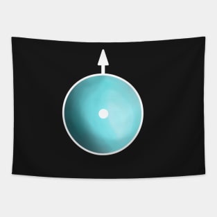 Uranus Astronomical Symbol Tapestry