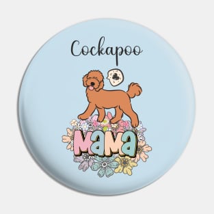 Red Cockapoo Mama Pin